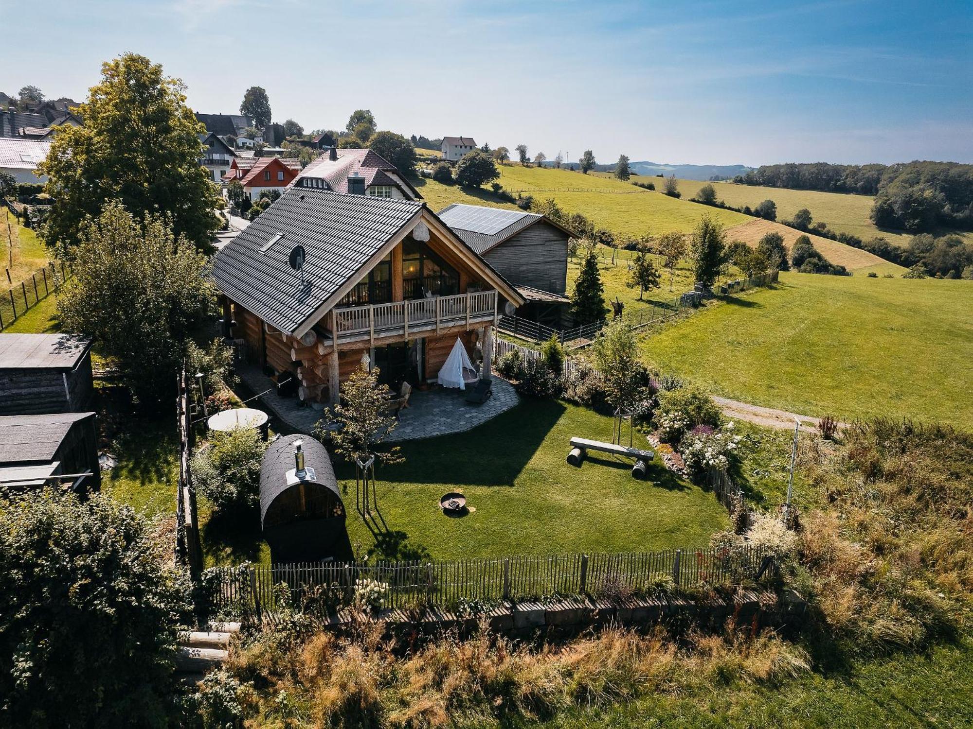 Ferienhaus Wiesenchalet Im Sauerland Schalksmuhle Bagian luar foto